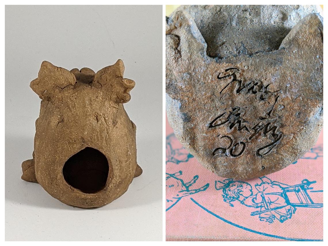 Winston the Sharp Toothed Mini Monster Incense Burner picture