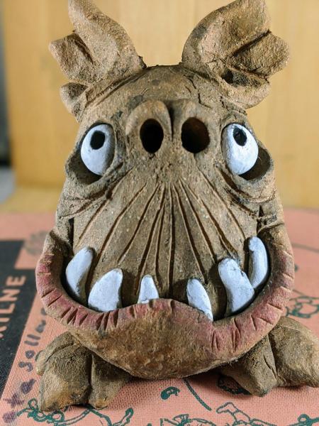 Winston the Sharp Toothed Mini Monster Incense Burner picture