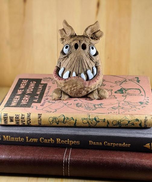 Winston the Sharp Toothed Mini Monster Incense Burner picture
