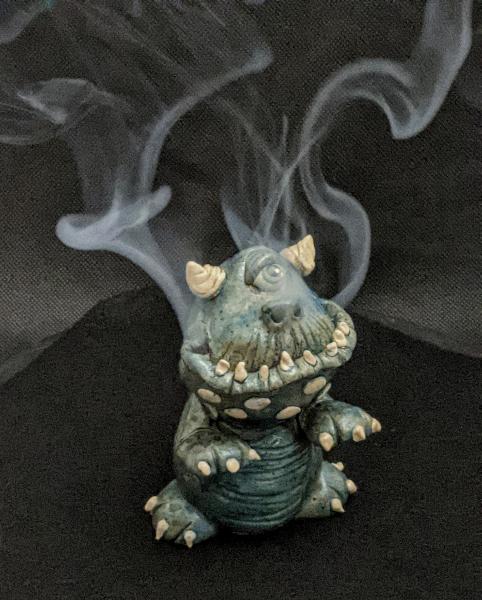 Blue Cyclops Mini Monster Incense Burner picture