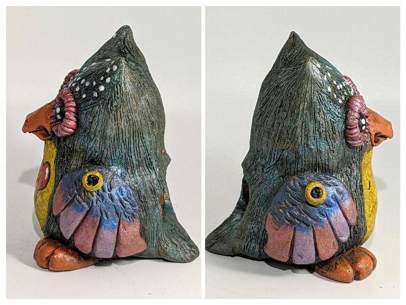 Whimsical Green Owl Incense Burner picture