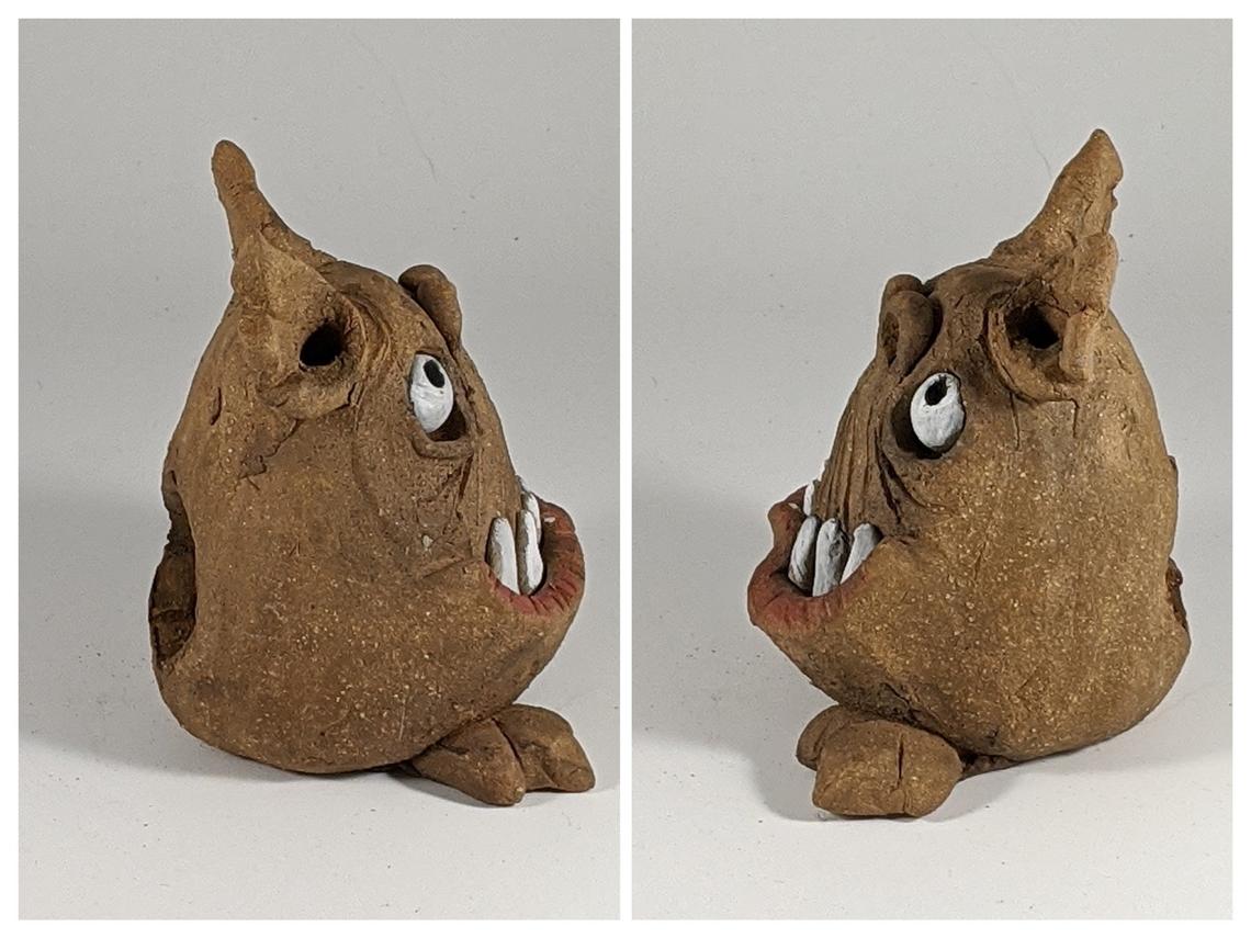Winston the Sharp Toothed Mini Monster Incense Burner picture