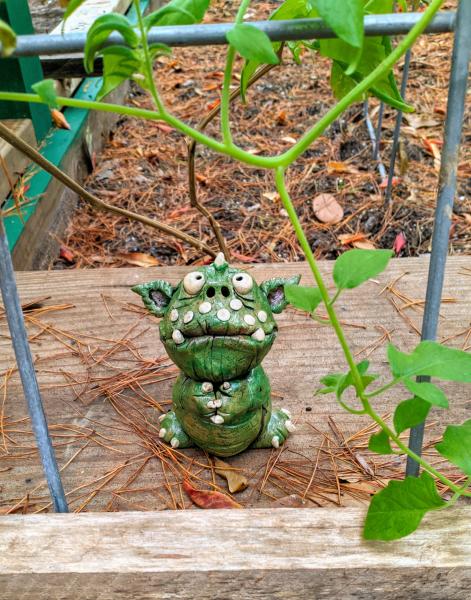 Green Mini Monster Incense Burner picture