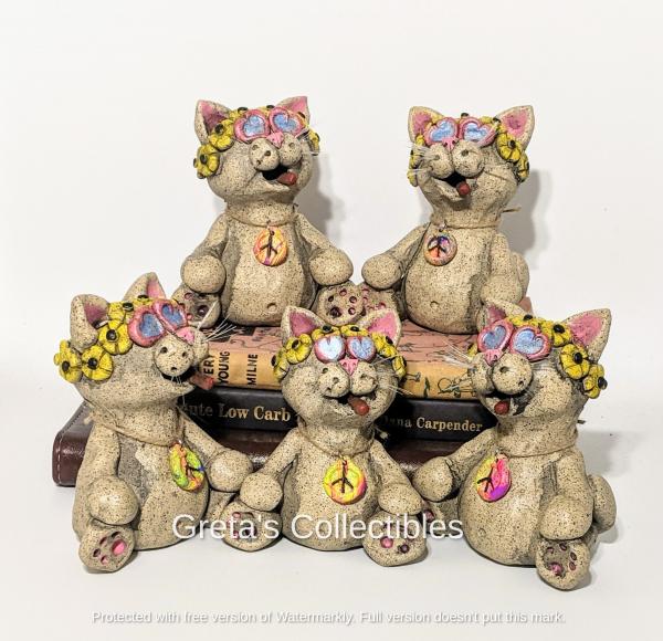 Hippie Cat Incense Burner picture