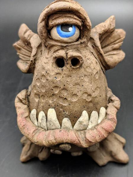 Sharp Teeth Cyclops Mini Monster Incense Burner picture