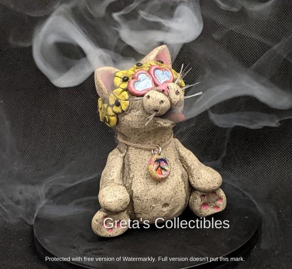 Hippie Cat Incense Burner picture