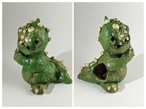 Green Mini Monster Incense Burner picture