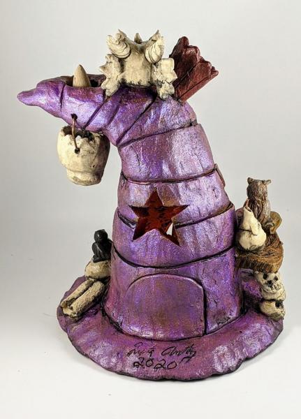 Ceramic Tealight Wizard Hat picture