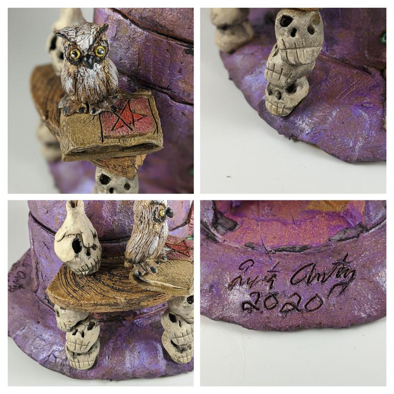 Ceramic Tealight Wizard Hat picture