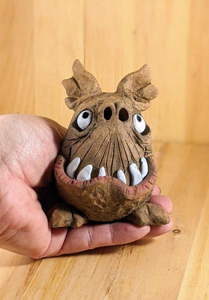 Winston the Sharp Toothed Mini Monster Incense Burner picture