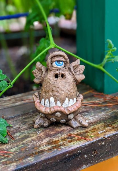 Sharp Teeth Cyclops Mini Monster Incense Burner picture