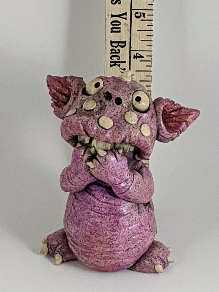 Fuchsia Mini Monster Incense Burner picture