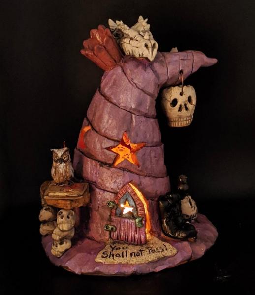 Ceramic Tealight Wizard Hat picture