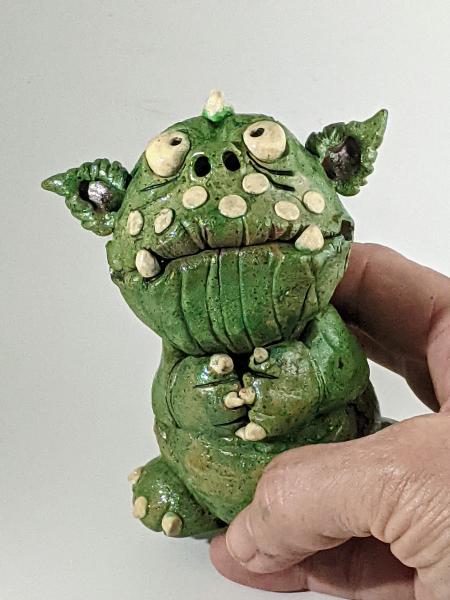 Green Mini Monster Incense Burner picture