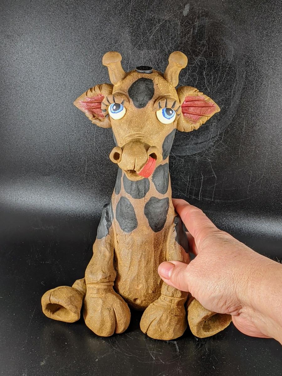 Tall Giraffe Stick Incense Burner picture