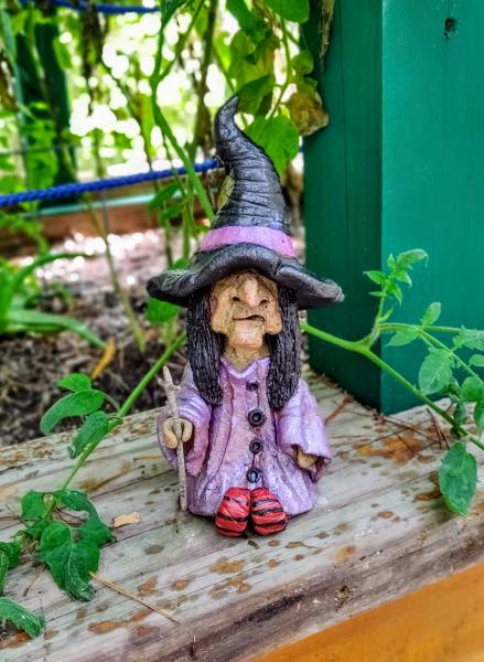 Little Purple Witch Incense Burner picture