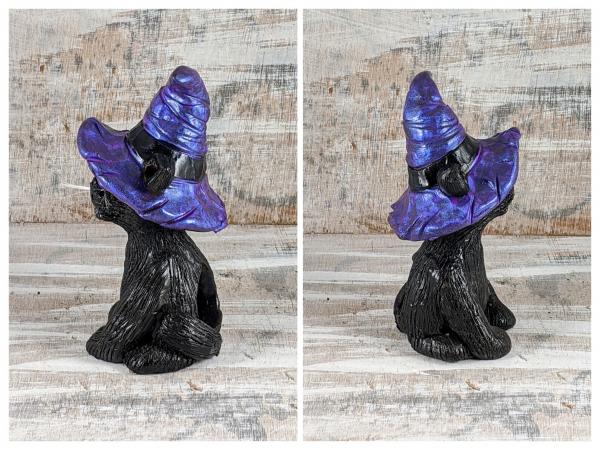 Black Cat with Purple Witch Hat picture