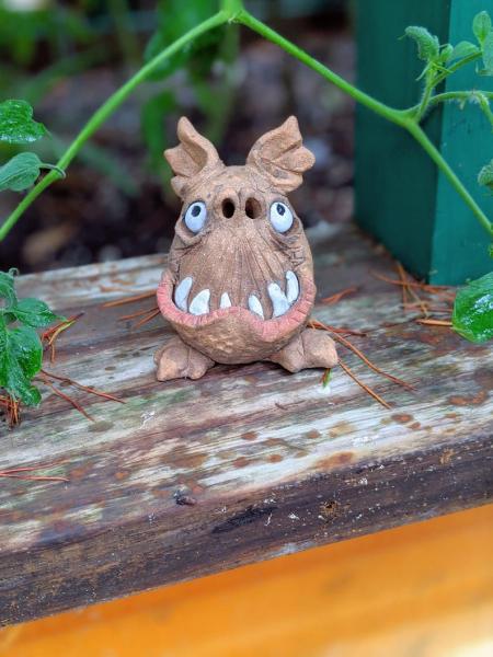 Winston the Sharp Toothed Mini Monster Incense Burner picture