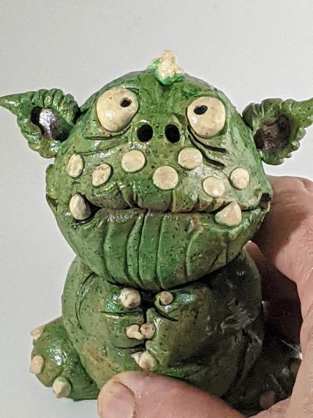 Green Mini Monster Incense Burner picture