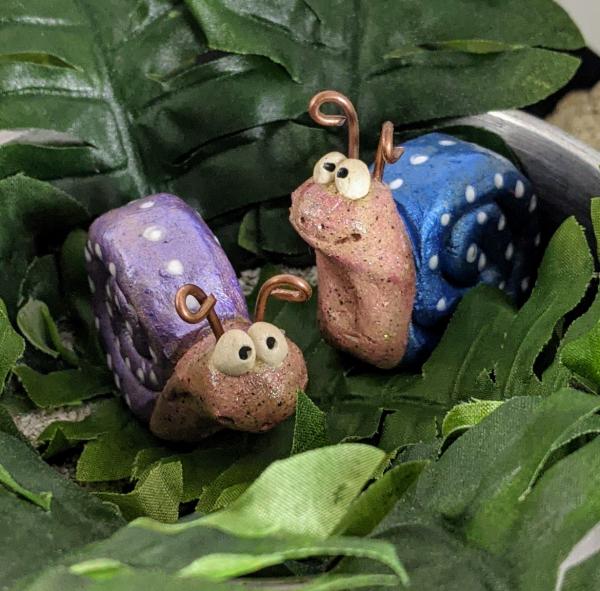 Garden Bug Stakes, Garden Art, Fairy Garden Art OOAK picture