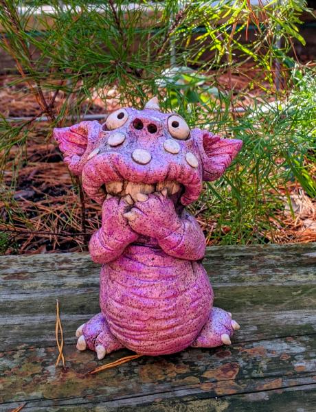 Fuchsia Mini Monster Incense Burner picture