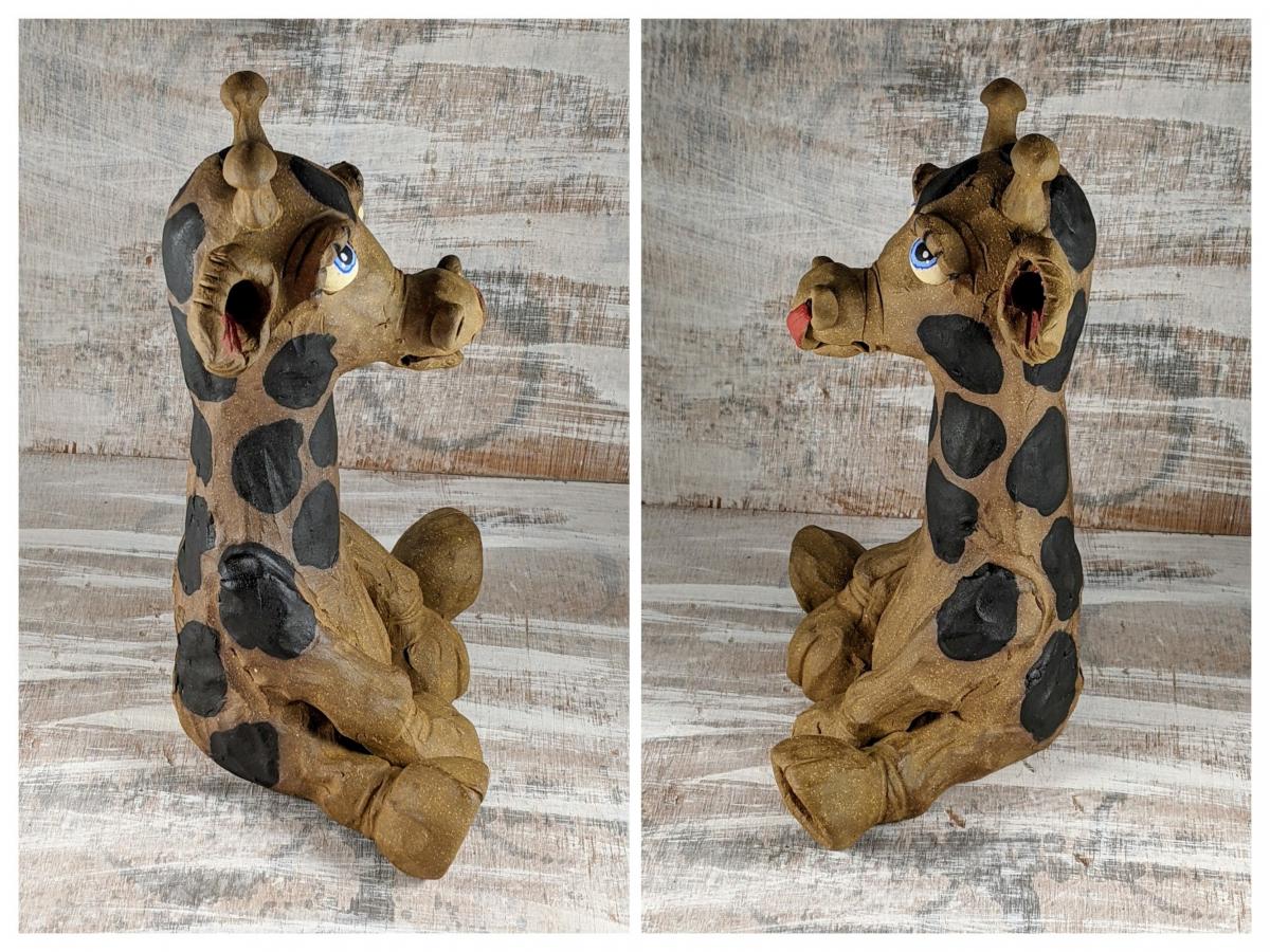 Tall Giraffe Stick Incense Burner picture