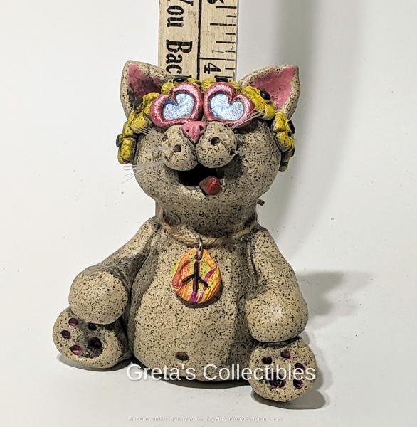 Hippie Cat Incense Burner picture