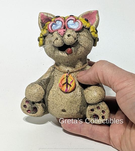 Hippie Cat Incense Burner picture