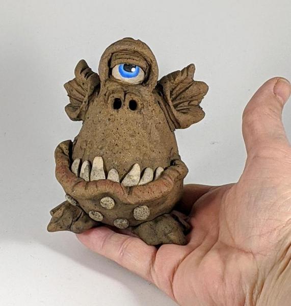 Sharp Teeth Cyclops Mini Monster Incense Burner picture