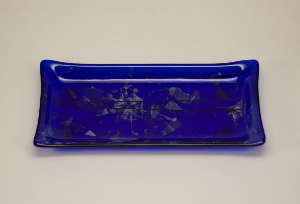 Cobalt Confetti Rectangle Tray picture