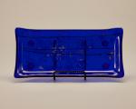 Cobalt Confetti Rectangle Tray