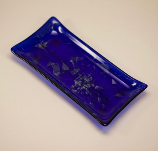 Cobalt Confetti Rectangle Tray picture