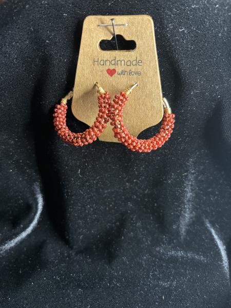 Mini Beaded Hoops