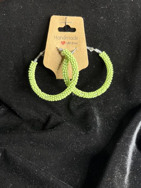 Big Beaded Hoops