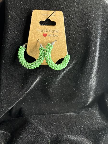 Mini Beaded Hoops