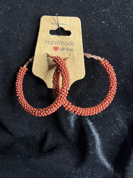 Big Beaded Hoops