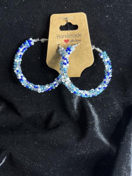 Big Beaded Hoops
