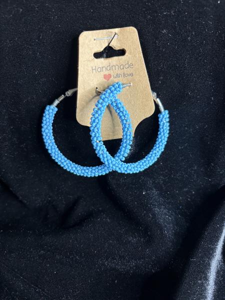 Big Beaded Hoops