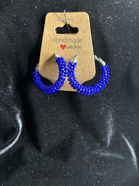 Mini Beaded Hoops