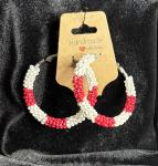 Big Candy Cane Hoops