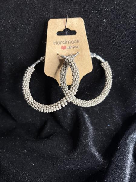 Big Beaded Hoops