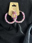 Big Beaded Hoops