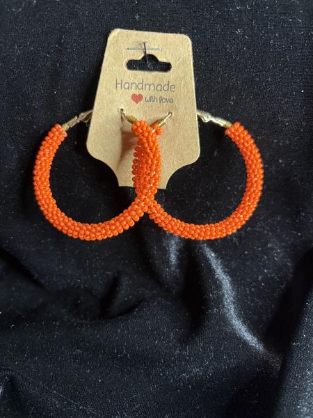 Big Beaded Hoops