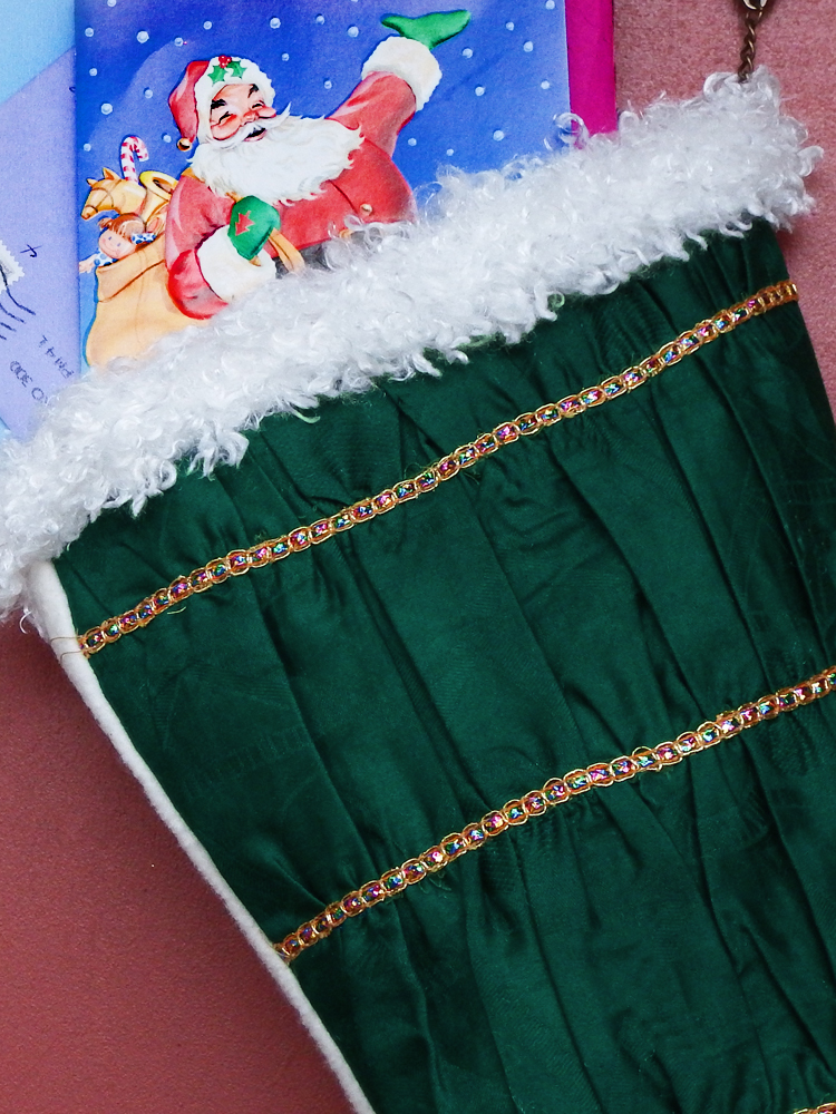 Christmas Stocking - Holiday Gems Elegant African Print Indoor/Outdoor Christmas Decoration picture