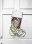 Wish Upon the Stars African Wax Print Christmas Stocking