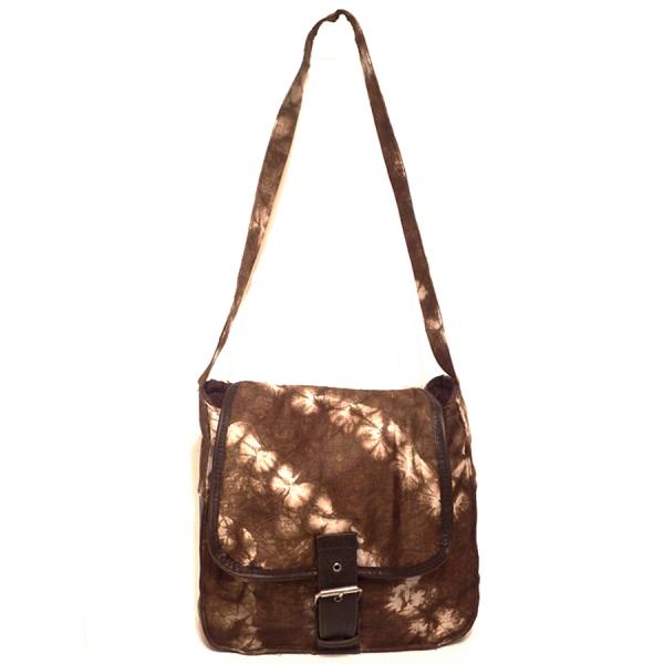 African Handbag, Brown Butterfly Tie Dye Bag, African Print Shoulder Bag picture