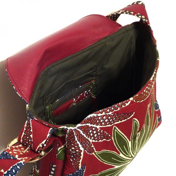 African Handbag, Flowers & Plants Tropical African Print Shoulder Bag picture