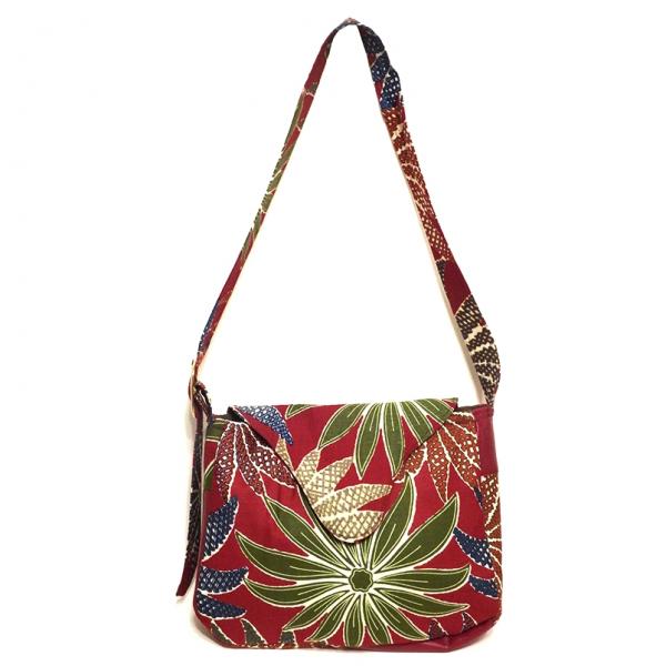 African Handbag, Flowers & Plants Tropical African Print Shoulder Bag picture