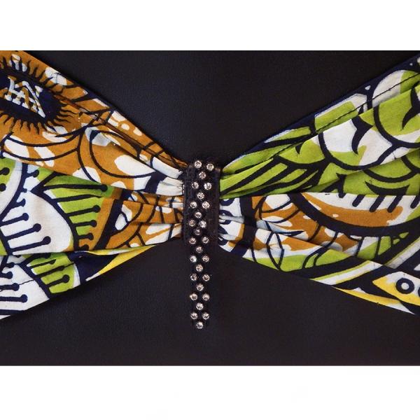 African Fashion Clutch Handbag with Inner Pocket, Butterfly Bow Tie African Print picture