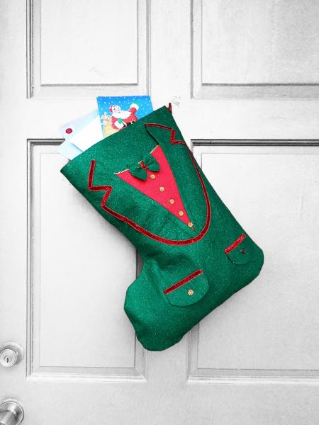 Large Christmas Stocking - Life of the Party Indoor/Outdoor Christmas Decoration picture